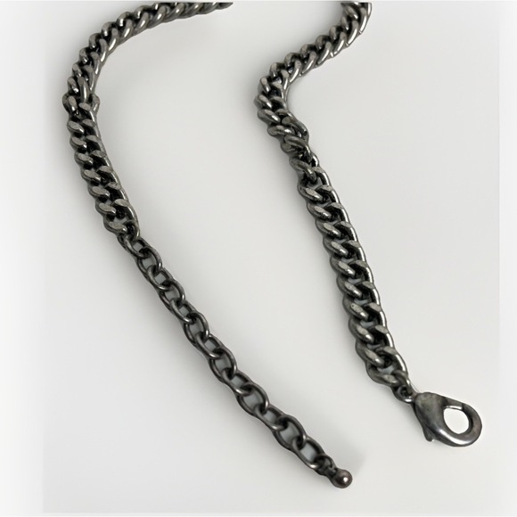 Vintage‎ Silver Chain Linked Adjustable Belt 39" - Picture 4 of 4